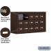 Salsbury Cell Phone Storage Locker - 3 Door High Unit (8 Inch Deep Compartments) - 15 A Doors - Bronze - Surface Mounted - Master Keyed Locks